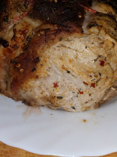 A picture of My roast loin of pork.
