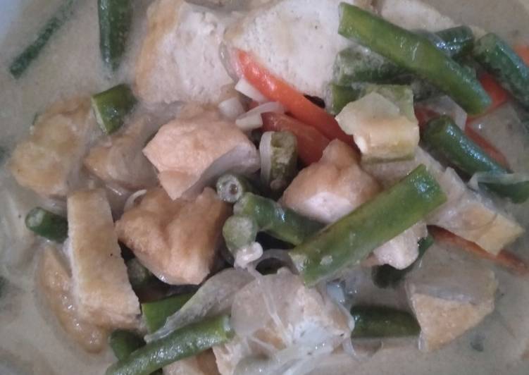 Kacang panjang santan