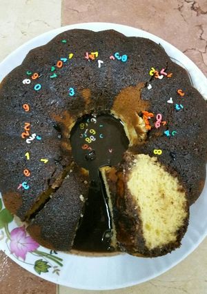 صورة لوصفة كيك بصوص الشكولاتة