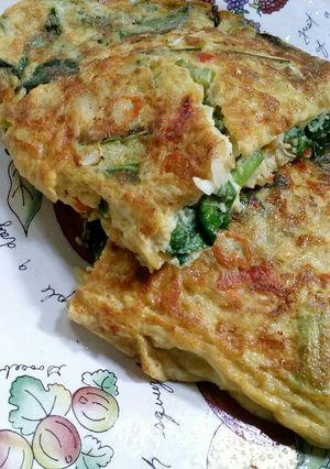 Foto resep Vegetables omelet | omelet sayur