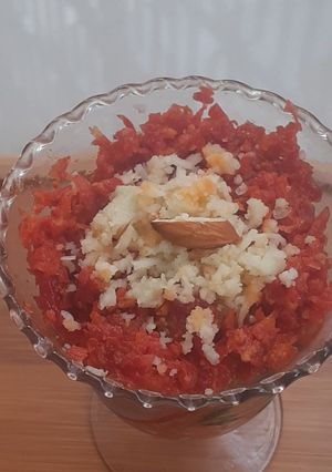 A picture of Gajjar ka halwa.