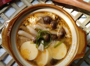 Foto resep Sup jamur shimeji tofu