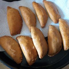 Kenyan meat pie A picture of Kenyan meat pie.