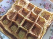 Una foto de waffle keto