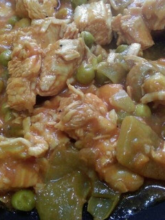 Una foto de Cerdo guisado con menestra