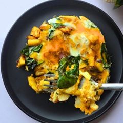 Spinach with Sweet Potatoes Recipe: Quick Meal Idea A picture of Spinach with Sweet Potatoes Recipe: Quick Meal Idea.