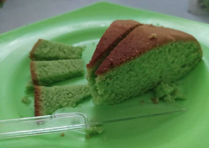 Bolu Pandan aka Chiffon panggang teflon