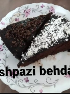 عکسی از دستور کیک خیس شکلاتی