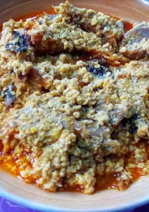 A picture of Classy melon seed soup(egusi)soup.