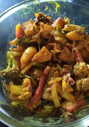 A picture of Mix vegetable stir fry.