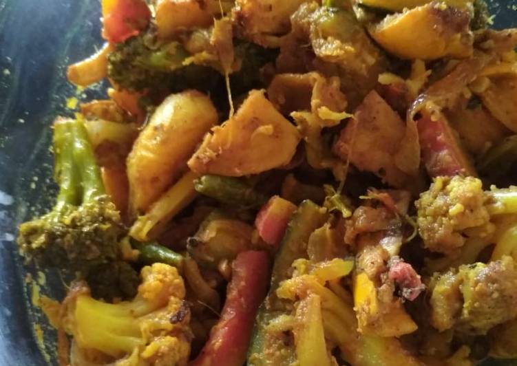 Steps to Prepare Award-winning Mix vegetable stir fry