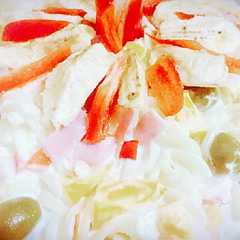 Una foto de Ensalada fría de jamón deliciosa, rápida y fácil