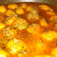A picture of Kashmiri Dum Aloo.