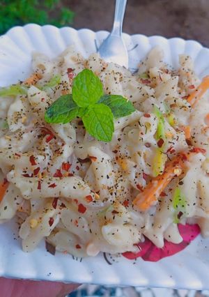 वाइट सॉस पास्ता (White sauce pasta recipe in Hindi) रेसिपी मुख्य फोटो