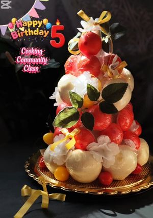 Foto resep Bakpao Tower Isian Sayur Daging Tanpa Mixer