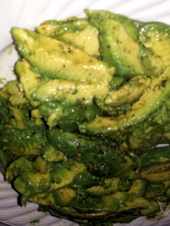 A picture of Plain avocado salad.