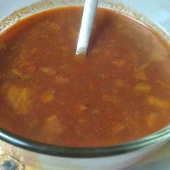 A picture of Manchow soup.