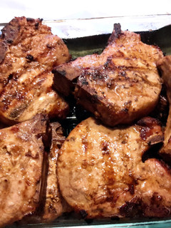 A picture of Marinated Pork Chops.