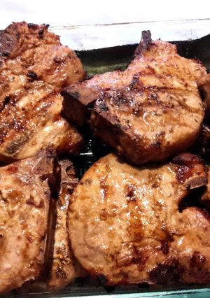 A picture of Marinated Pork Chops.