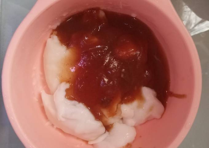 Langkah Mudah untuk Menyiapkan Bubur Sumsum Saus Ajwa Anti Gagal