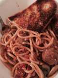 Bucatini With Turkey Meatballs