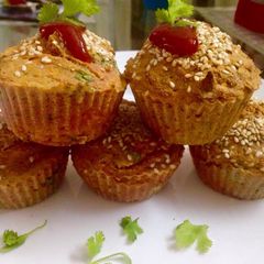 A picture of Spicy savory sugi cupcakes in airfryer.
