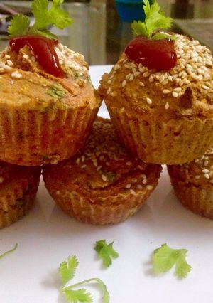A picture of Spicy savory sugi cupcakes in airfryer.