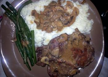 Ultimate Cooking Recipe Pork Chop With sauteed mushrooms Yummy Ultimate Cooking Recipe Pork Chop With sauteed mushrooms Yummy