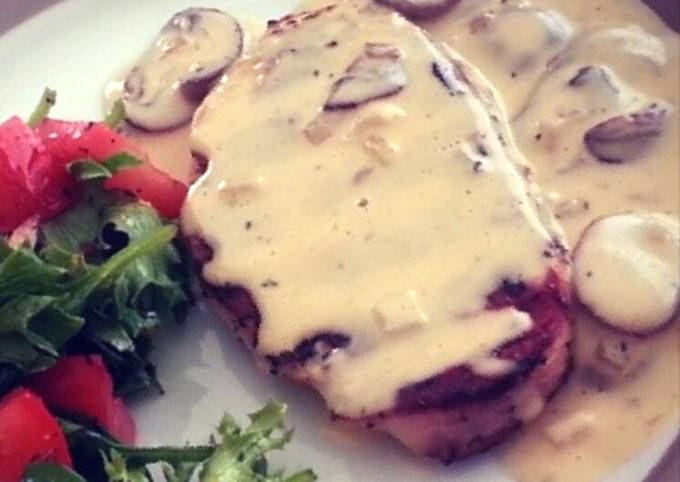 Chicken With Creamy Mushroom Sauce