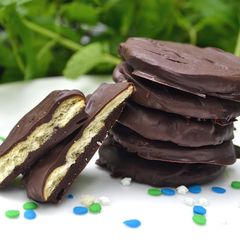 A picture of Copycat Thin Mint Cookies - Crazy Easy!.