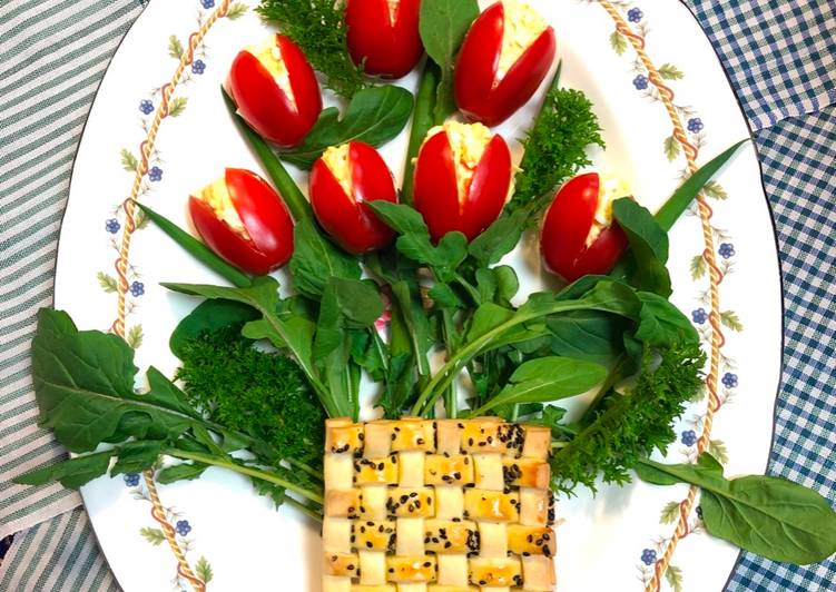 Easiest Way to Make Award-winning Tulips 🌷 lovely salad