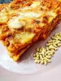 Lasagna vegetariana con ragù di soia