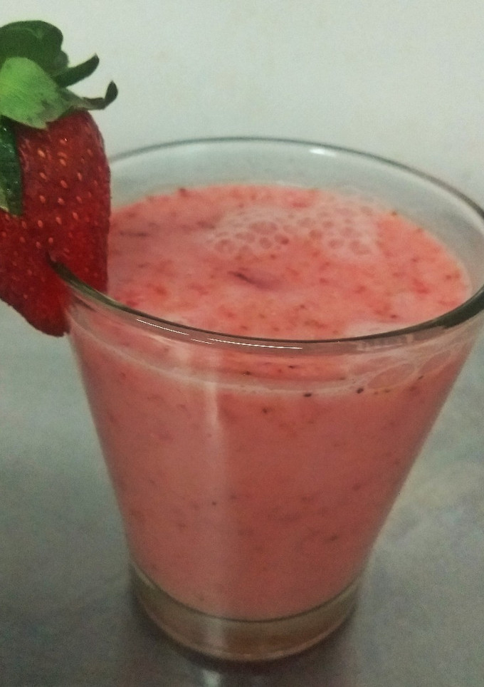Una foto de Licuado con leche de avena para veganos!