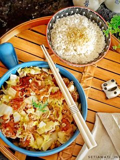 Foto resep Tumis sawi putih daging sapi