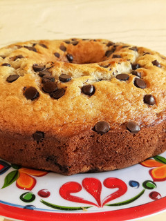 Una foto de Budín de banana con chips de chocolate ¡Súper fácil!