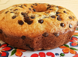 Una foto de Budín de banana con chips de chocolate ¡Súper fácil!