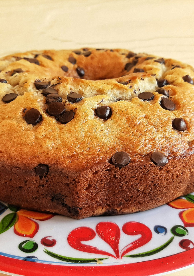 Una foto de Budín de banana con chips de chocolate ¡Súper fácil!