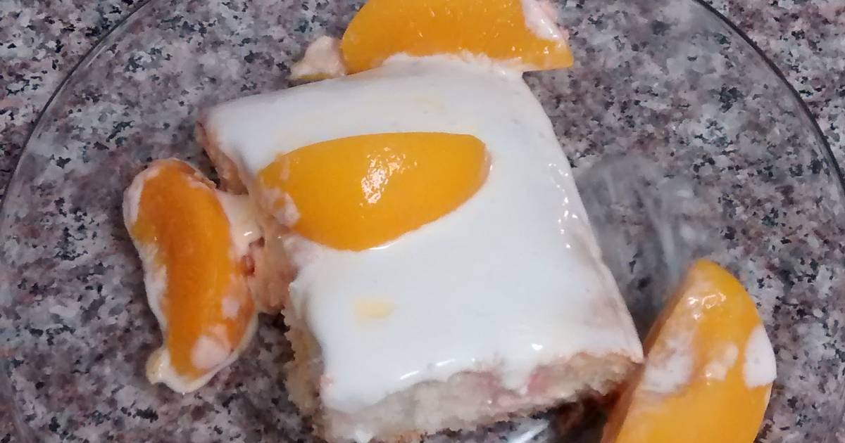 Beckie's Peach Jello Cake Recipe by PsychoMermaid Cookpad