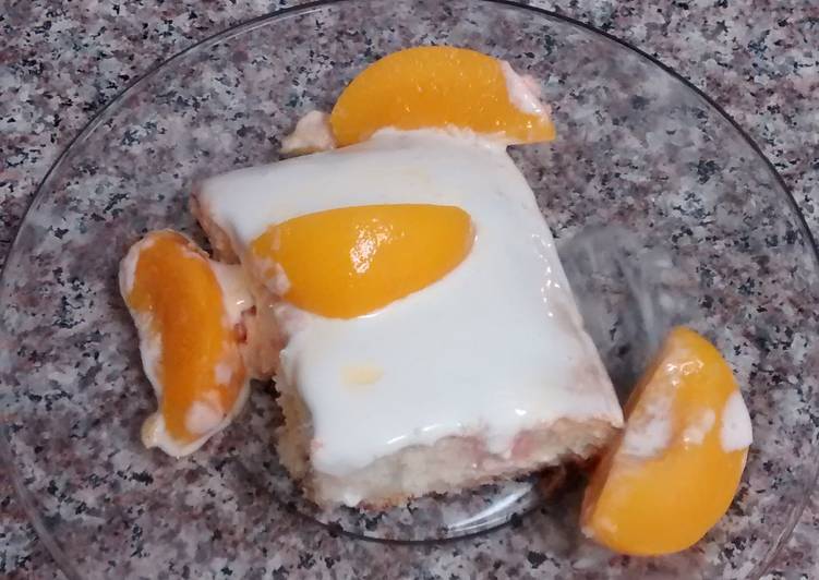 Recipe of Super Quick Homemade Beckie&#39;s Peach Jello Cake