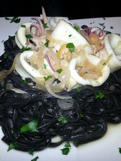 A picture of Calamari Pasta Nero.