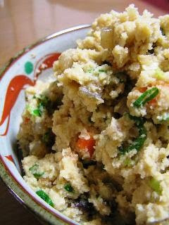 A picture of Cooked Okara (Soybean Pulp).