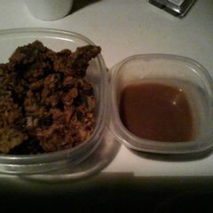 Best Ever Brown Gravy (shown with fried livers) A picture of Best Ever Brown Gravy (shown with fried livers).