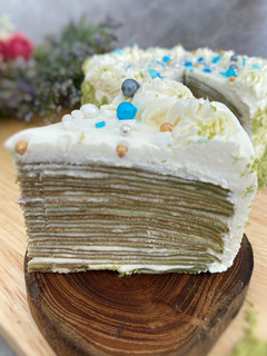 Foto resep Green tea mille crepes - Thousand Layer Crepes Cake