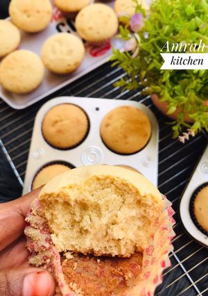 Vanilla cupcake ainihin hoton girkin