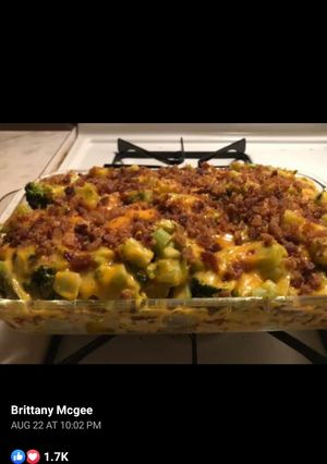 A picture of Loaded potato casserole.