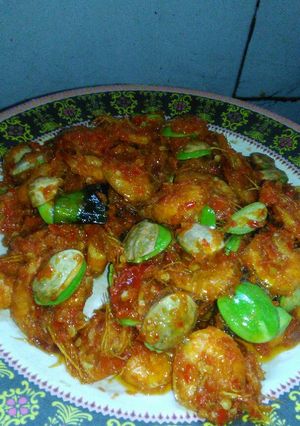 Foto resep Balado udang campur petai