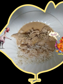 Una foto de Pollo con mermelada de fresa y queso