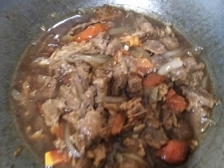 Cara Mudah Membuat Resep Sapi lada hitam sauri Anti Ribet, Sempurna