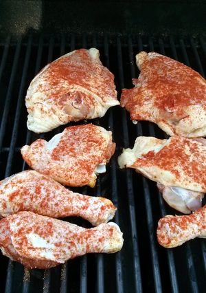 A picture of Paprika grilled crispy chicken.
