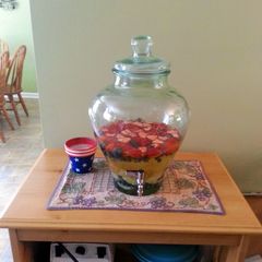 A picture of Red, White, and Blue Sangria.